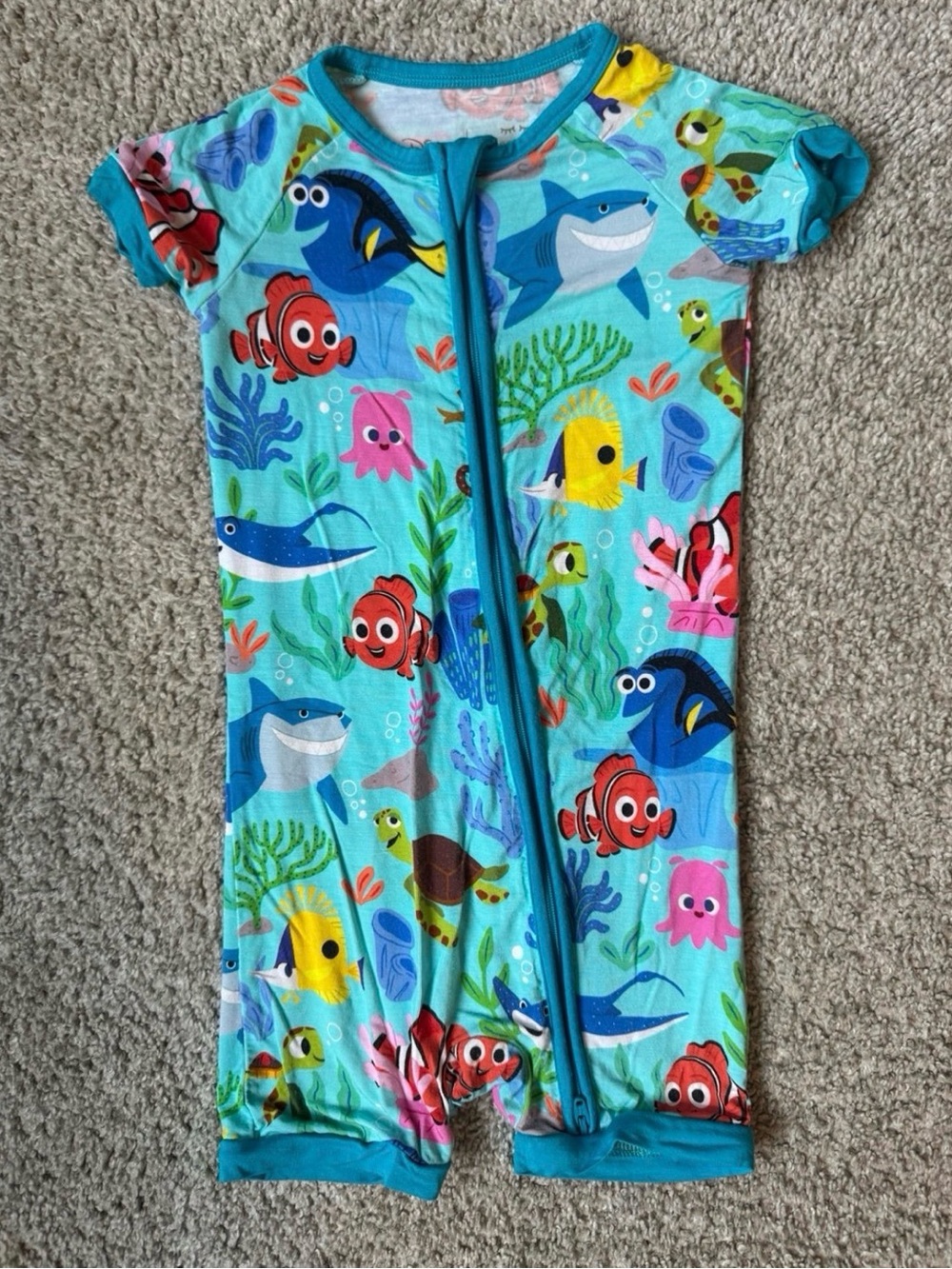 Little Sleepies 2T Finding Nemo Shorty Zippy